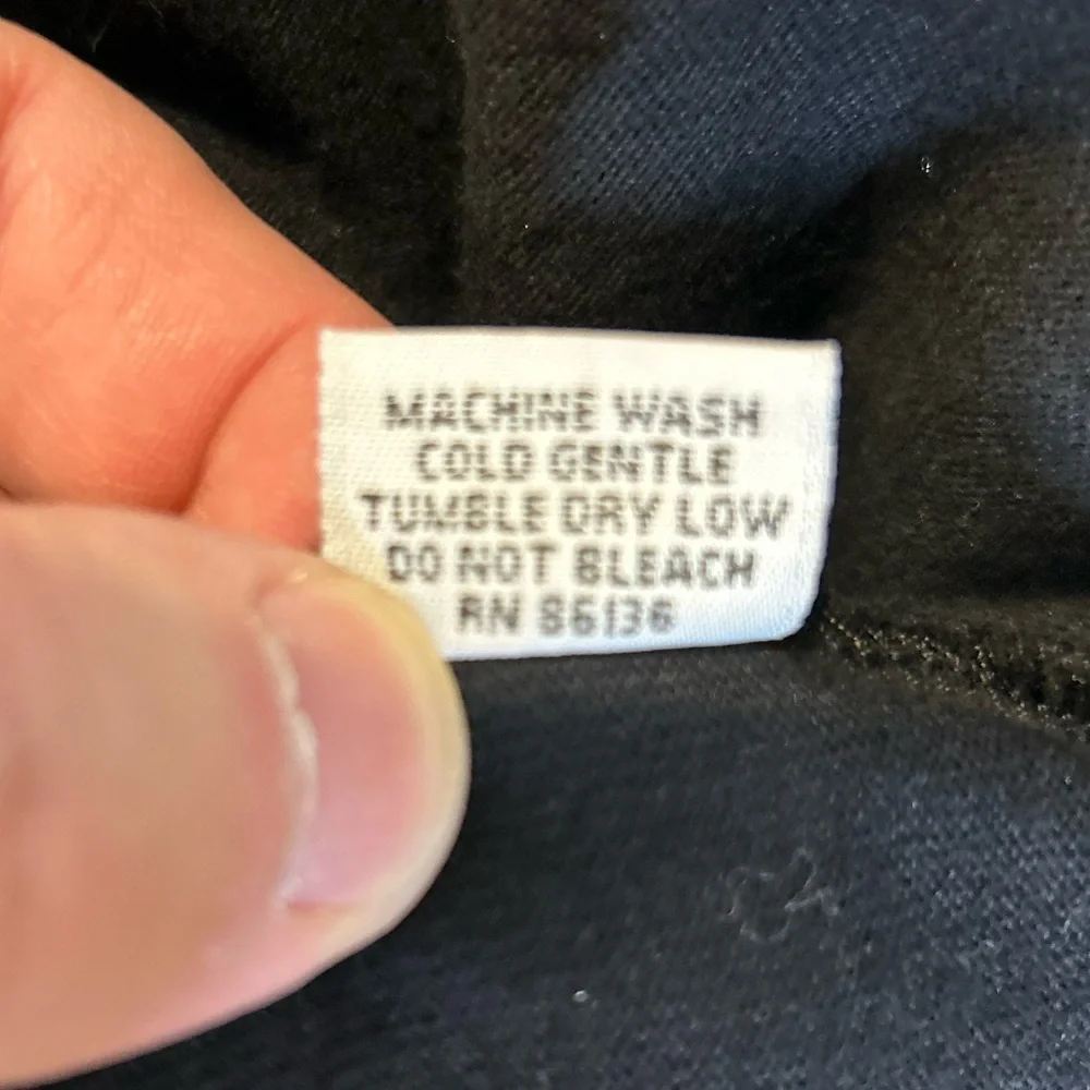 bryn Walker Cotton Open Black Cardigan Vest Size M - Picture 10 of 10